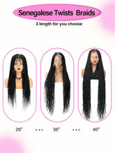 Senegalese Synthetic Braided Wig Full Lace Wigs Knotless Box Braids For Black Women 36 Inches Twists Braids Wigs With Baby Hair Braided Wigs by DSERS / AliHairs Store