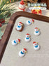 Christmas Series Nail Art Accessories 3D Resin Nail Charms Cute Bells Reindeer Snowman Cartoon Versatile Winter Nail Decorations by DSERS