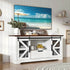 Modern TV Stand for TVs up to 60’’, Entertainment Center w/1 Drawer & 2 Storage Cabinets, Large Media Console Cabinet Modern TV Stand by DSERS
