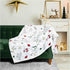 Christmas Blanket Soft, Decorative Blankets for Bed Cozy Throws for Sofa, Soft Plush Throw Embroidered Home Sweet Home by DSERS