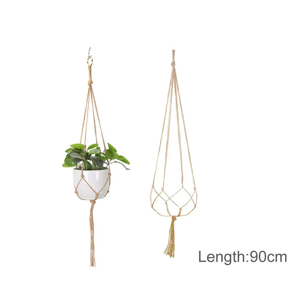 Hanging Plant Handmade Macrame Plant Hanger Flower Pot Planter Hanger Wall Decor Courtyard Garden Hanging Planter Hanging Basket by DSERS