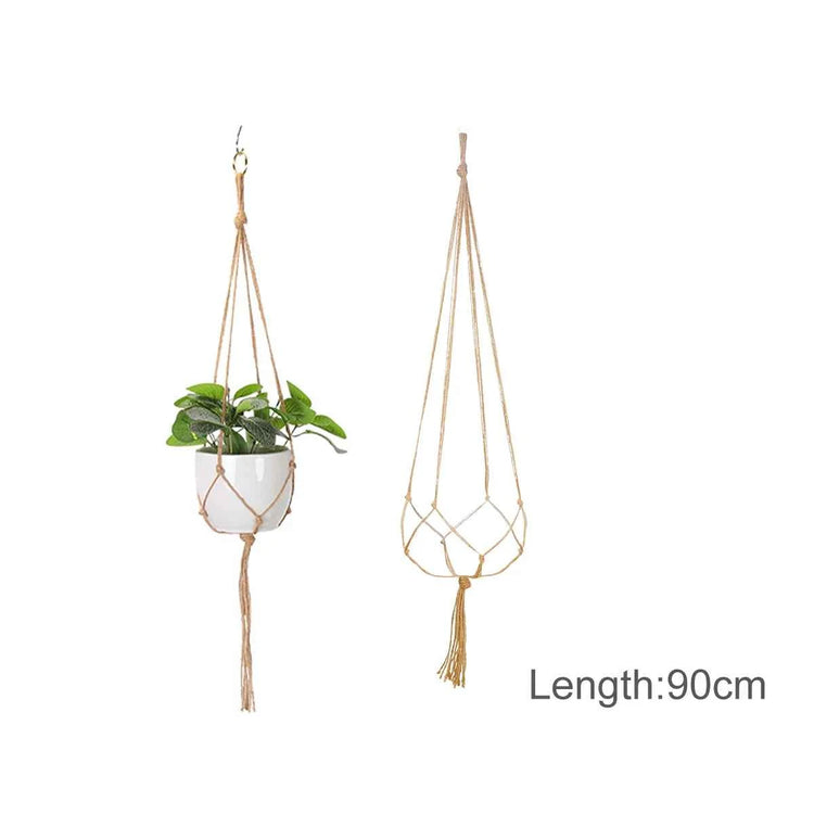 Hanging Plant Handmade Macrame Plant Hanger Flower Pot Planter Hanger Wall Decor Courtyard Garden Hanging Planter Hanging Basket by DSERS
