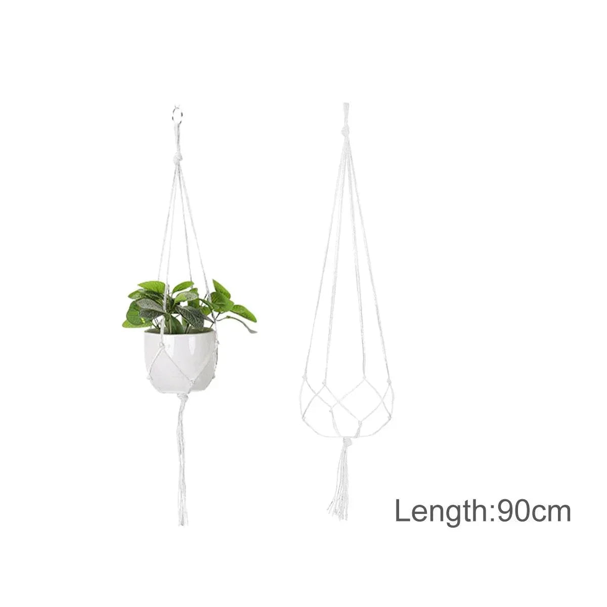 Hanging Plant Handmade Macrame Plant Hanger Flower Pot Planter Hanger Wall Decor Courtyard Garden Hanging Planter Hanging Basket by DSERS