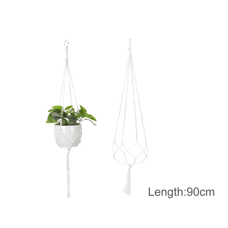 Hanging Plant Handmade Macrame Plant Hanger Flower Pot Planter Hanger Wall Decor Courtyard Garden Hanging Planter Hanging Basket by DSERS