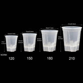 Premium Clear Desktop Resin Flower Pot, Transparent Nurturing Your Green Plants - Suitable for Placing Orchids by DSERS
