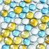100g/3.52oz(Approx. 18-25pcs) Oblate Bead Glass Mosaic Tiles Colorful Round Mosaic Making Material Multi Diameter DIY Craft Tile by DSERS