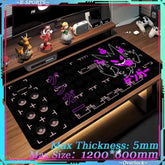 Mouse Pad Large Desk Mat P_Pokemones Anime Playmat 900x400 Xxl TGM PTCG Card Games Speed Computer and Office Gamer Cabinet mat by DSERS