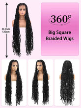 Synthetic Lace Braided Wigs Faux Locs Lace Front Wig for Women Butterfly Locs Braids Wig Long Dreadlocks Free Part 40 Inch Braided Wigs by DSERS / AliHairs Store