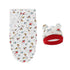 Newborn Baby Wrap Anti-Startle 2Pcs/Set Baby Swaddle Sleeping Cocoon Design 100%Cotton Baby Adjustable Blanket 0-6 Months by DSERS