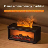 7 colors of essential oil fireplace diffuser mini flame aromatherapy fireplace humidifier aromatherapy oil diffuser Fireplace Box by DS