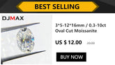 0.3-10ct Rare Oval Cut Moissanite Loose Stone Moissanite Diamond by DSERS