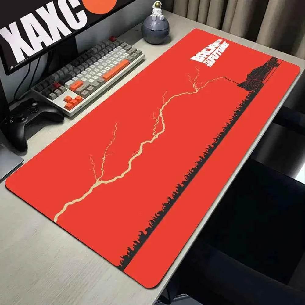Back To The Future Large Mouse Pad 90x40cm Computer Mousepad Big Keyboard Mat Car Table Carpet Big Desk Mats Rubber Rugs by DSERS