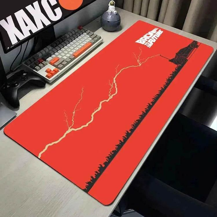 Back To The Future Large Mouse Pad 90x40cm Computer Mousepad Big Keyboard Mat Car Table Carpet Big Desk Mats Rubber Rugs by DSERS