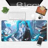 Large Gaming Mouse Pad Hatsune M-miku Mousepad PC Gamer Desk Mat Office Decoration Mouse Mat E-Sports Playmat Game Accessories by DSERS
