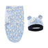 Newborn Baby Wrap Anti-Startle 2Pcs/Set Baby Swaddle Sleeping Cocoon Design 100%Cotton Baby Adjustable Blanket 0-6 Months by DSERS