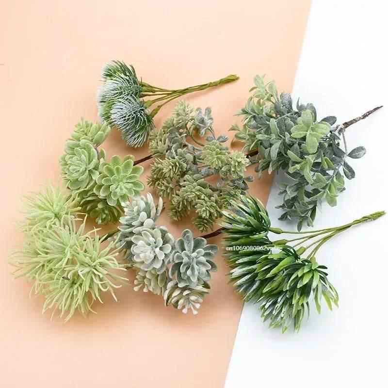 Artificial Plants for Home Wedding Decoration Silk Flowers for Scrapbooking Fake Plastic Decorative Christmas Wreat by DSERS