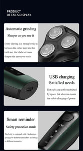 Electric Shavers for Men Waterproof Electric Trimmer Razor Wet Dry Use Rechargeable Battery Electric Razor by DSERS