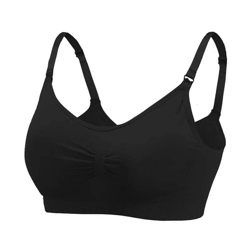 High Quality Plus Size Nursing Bra Breathable Women Breastfeeding Underwear Seamless Maternity Bra Push Up Bra by DSERS