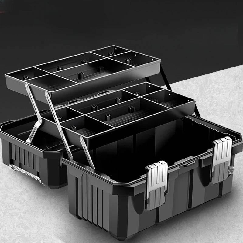 Tools Organizer Box Garage Professional Plastic Tool Case Box Electrician Storage Multifunctional Outdoor Waterproof Garage Tools Organizer Box by DSERS