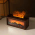 7 colors of essential oil fireplace diffuser mini flame aromatherapy fireplace humidifier aromatherapy oil diffuser Fireplace Box by DS