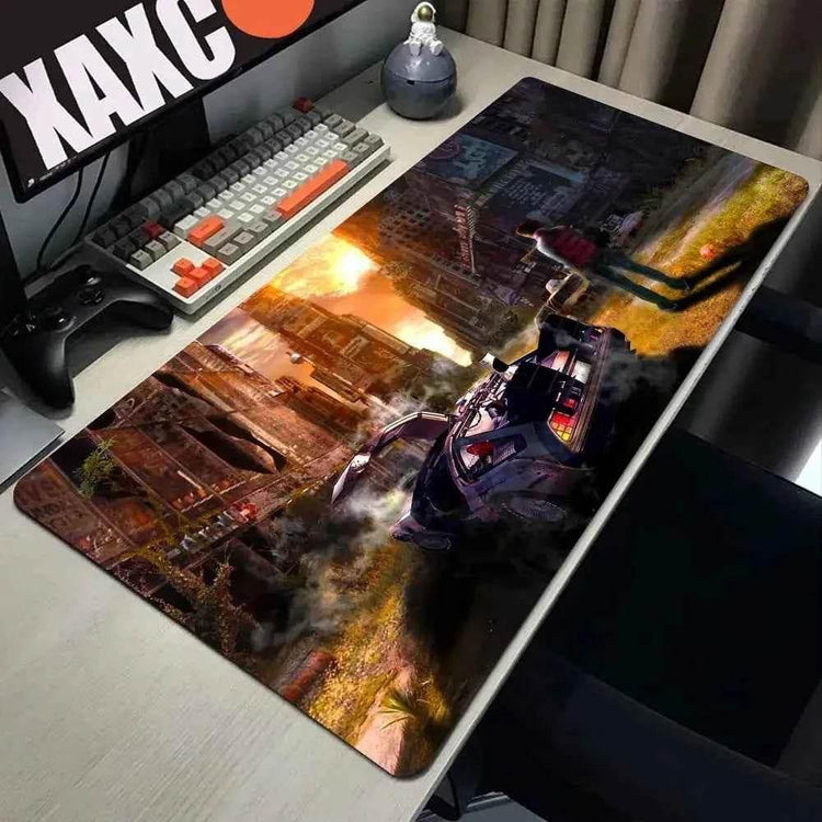 Back To The Future Large Mouse Pad 90x40cm Computer Mousepad Big Keyboard Mat Car Table Carpet Big Desk Mats Rubber Rugs by DSERS