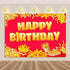 Quick Food Theme Birthday Party Decoration Hamburger French Fries Pizza Background Banner Photography Backdrop Supplies Kid Gift by DSERS