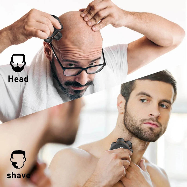 MAXGROOM 7D Head Shaver for Bald Men IXP6 Waterproof USB Rechargeable Electric Hair Trimmer Beard Floating Blade Magnetic Razor Head Shaver for Bald Men by DSERS