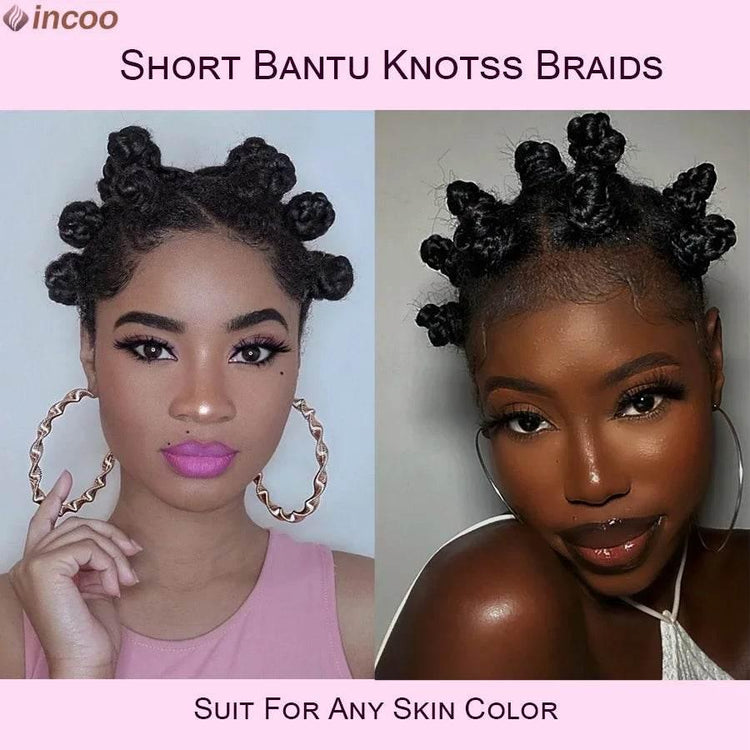 Summer Synthetic Bantu Knots Cornrows Braided Wigs Knotless Large Box Braids Wig Full Lace Wig For Black Women Handmade Twists Braided Wigs by DSERS / AliHairs Store
