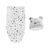 100% Organic Cotton Baby Swaddle Blanket Wrap Hat Set for Infant Adjustable Newborn Swaddle Baby Swaddle for 0-3 Month by DSERS
