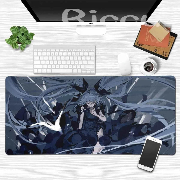 Large Gaming Mouse Pad Hatsune M-miku Mousepad PC Gamer Desk Mat Office Decoration Mouse Mat E-Sports Playmat Game Accessories by DSERS