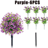 Fake Flowers Outdoor UV Resistant Faux Plants For Outside Yard Wedding Indoor Home Kitchen Farmhouse Decor Artificial Plants by DSERS