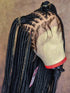 Synthetic Small Square Cornrows Braided Wigs Full Lace Knotless Box Braids Wig For Black Women 36 Inch Locs Goddess Braiding Wig Braided Wigs by DSERS / AliHairs Store