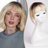 Ombre Light Blonde Clip in Bangs 100% Real Human Hair Bangs human hair wigs with bangs Hair Accessories by Zopi / AliExpress