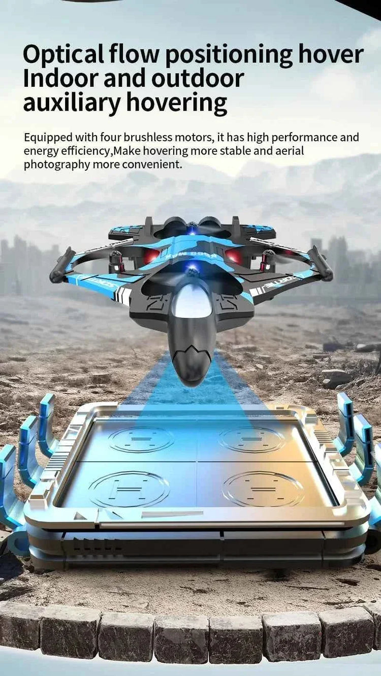 K500MAX Drone Fighter Jet 4k HD Professional Drone Camera WIFI Fpv Aircraft Quadcopte Aerial Photography Drone Birthday Toys Jet Fighter Toy by DSERS