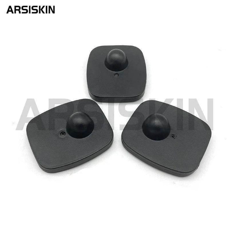 100pcs Anti Theft Tags Rf 8.2Mhz Mini Square EAS Retail Security Clothes Hard Tags for Garment Shop Supermarket with Pins Unlock by DSERS