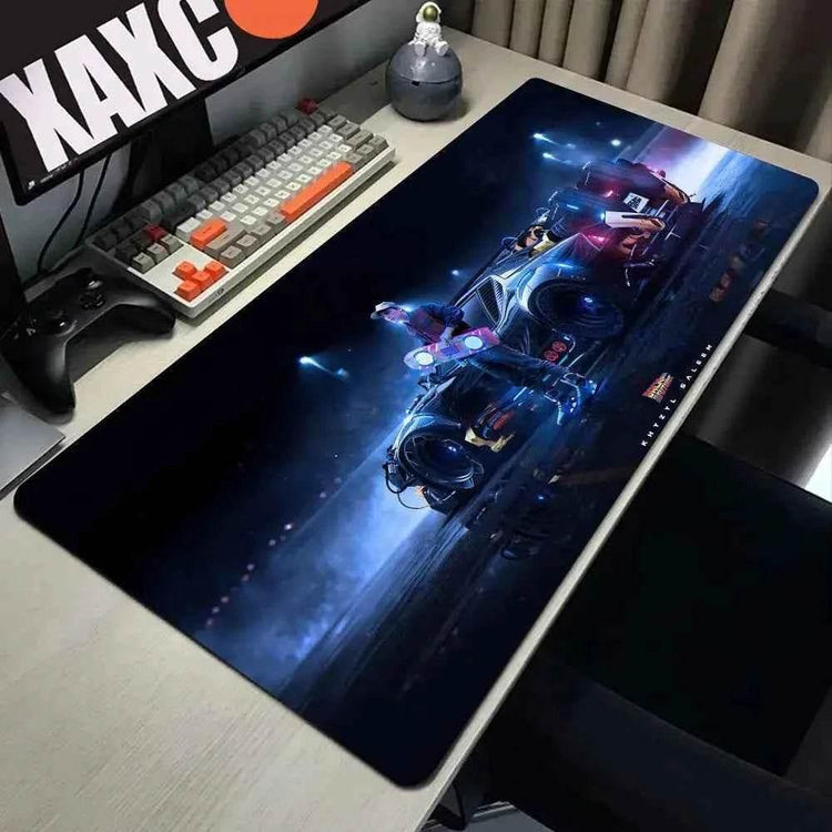 Back To The Future Large Mouse Pad 90x40cm Computer Mousepad Big Keyboard Mat Car Table Carpet Big Desk Mats Rubber Rugs by DSERS