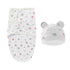 Newborn Baby Wrap Anti-Startle 2Pcs/Set Baby Swaddle Sleeping Cocoon Design 100%Cotton Baby Adjustable Blanket 0-6 Months by DSERS