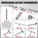 VMAN Precision 66in1 magnetic ratchet screwdriver set Detachable T - handle magneticizer Fix furniture, electronics & glasses Ratchet Screwdriver by DSERS