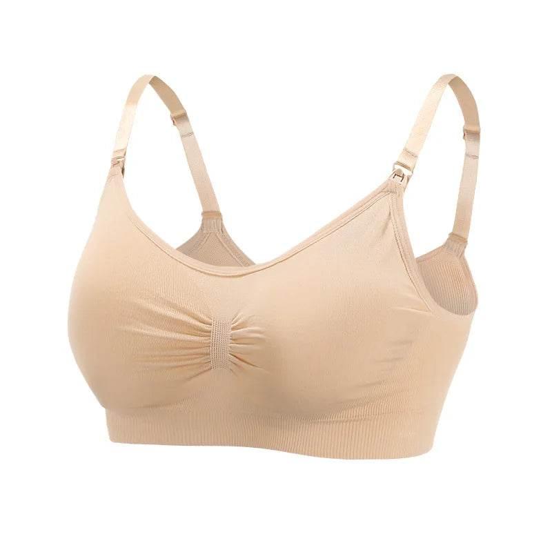 High Quality Plus Size Nursing Bra Breathable Women Breastfeeding Underwear Seamless Maternity Bra Push Up Bra by DSERS