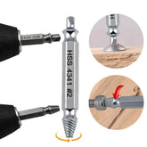 Extractor Double Head Screw Slide Tooth Removal Tool S2 Screwdriver Screwdriver Screwdriver Head Broken Wire Set Extractor Double Head Screw by DSERS