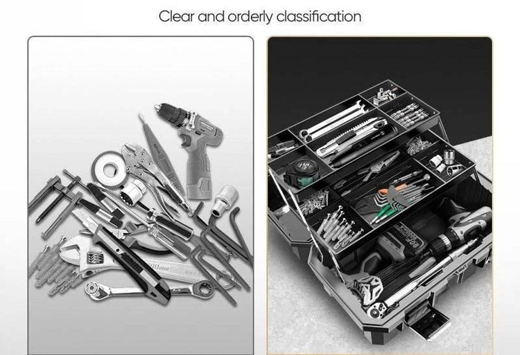 Tools Organizer Box Garage Professional Plastic Tool Case Box Electrician Storage Multifunctional Outdoor Waterproof Garage Tools Organizer Box by DSERS