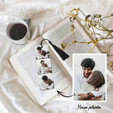 Custom Photo Bookmark Personalized Book Marks with Tassel Personalized Engraved Text Color Picture Bookmarks Gifts for Readers by DSERS