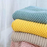 Bohemian Couch Blanket Large Knitted Tassel Throw for Bed Chair Sofa Couch Cover All-Season Blankets Home Decor Soft Comfortable by DSERS