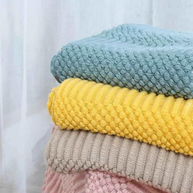Bohemian Couch Blanket Large Knitted Tassel Throw for Bed Chair Sofa Couch Cover All-Season Blankets Home Decor Soft Comfortable by DSERS