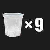 Premium Clear Desktop Resin Flower Pot, Transparent Nurturing Your Green Plants - Suitable for Placing Orchids by DSERS