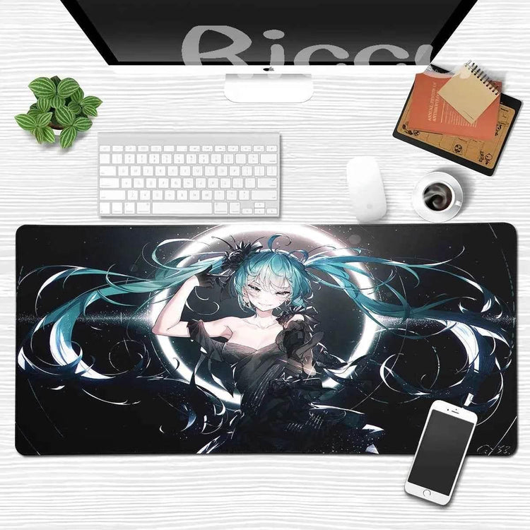 Large Gaming Mouse Pad Hatsune M-miku Mousepad PC Gamer Desk Mat Office Decoration Mouse Mat E-Sports Playmat Game Accessories by DSERS