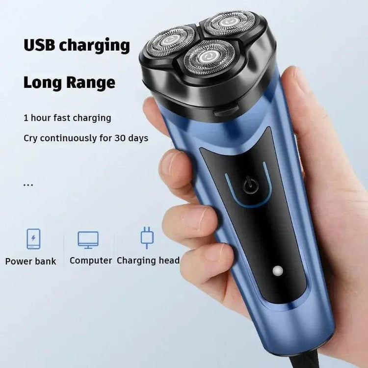 Shaver for Men USB Electric Shaver Powerful Beard Shaving Machine Electric Razor Rechargeable Waterproof Shaver for Men by DSERS