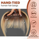 Ombre Light Blonde Clip in Bangs 100% Real Human Hair Bangs human hair wigs with bangs Hair Accessories by Zopi / AliExpress
