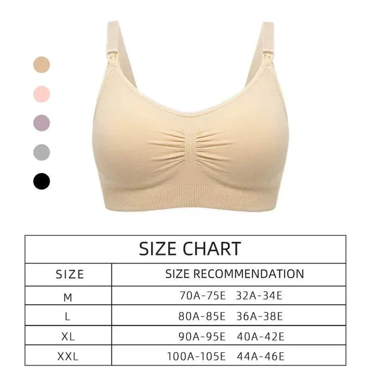 High Quality Plus Size Nursing Bra Breathable Women Breastfeeding Underwear Seamless Maternity Bra Push Up Bra by DSERS