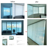 SmartMatters Electric Shangrila Blinds Smart Zigbee Blackout Zebra Shades for Windows and Doors Wifi Tuya Alexa Google Assistant Smart Shade by DS